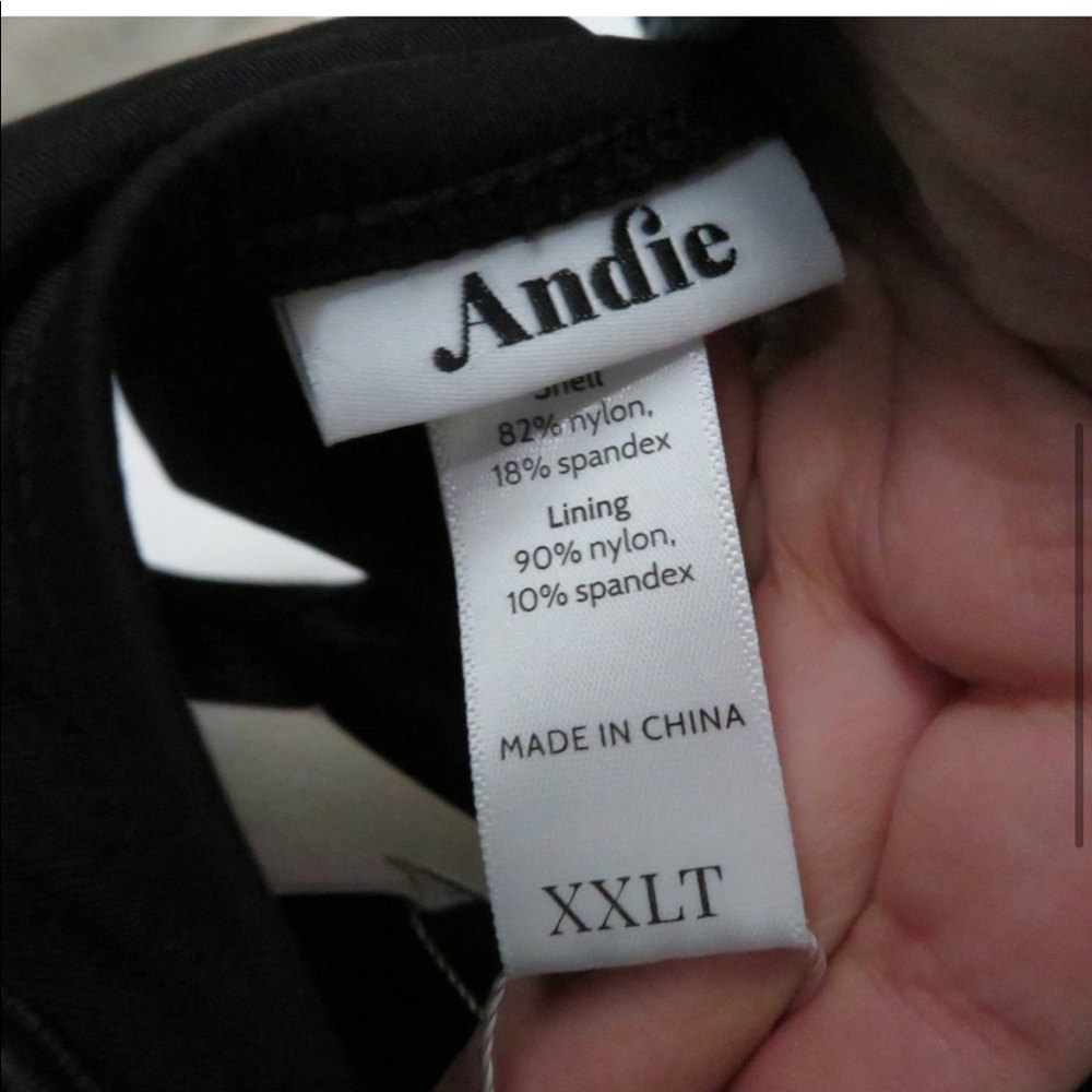 Andie The Tulum One Piece Bathing Suit in Black Size XXLT - Picture 6 of 6